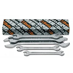 Double Open-End Wrench set, 5 Pieces, Stainless Steel, BETA