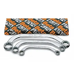 Curved Ring Spanner set for Starter Motors, 3 Pieces 11 x 13 mm 14 x 17 mm 19 x 22 mm, BETA