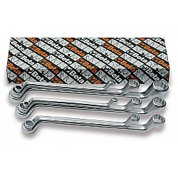 Double Bock Ring Wrench set, 8 Pieces, 1/4 x 5/16-15/16 x 1, Stainless Steel, BETA