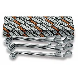 Double Bock Ring Spanner set, 8 Pieces 6 x 7 mm-20 x 22 mm, BETA