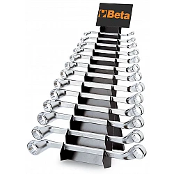 Double Boxed Ring Wrench set, 13 Pieces 6 x 7 mm–20 x 22 mm, BETA