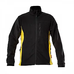 Fleece Jacket, Black and Gul, S , CE, LAHTI