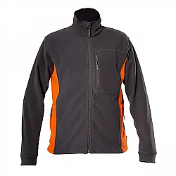 Fleece Jacket, Graphite and Orange, S , CE, LAHTI