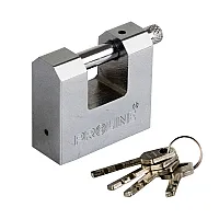 Rektangulärt hänglås 90 mm, Förstärkt Gjutjärn, Hård, Elektronisk Nyckel, Proline