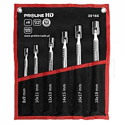 Socket Wrench set 6 Pieces 8 x 9–18 x 19 mm Chrome Vanadium, Proline-HD
