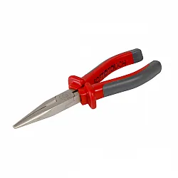 Snipe Nose Pliers 160 mm, Satin Finish, Drop Forged, Hardened, Side Cutting Edges, Plastic and Rubber Sleeves, Proline
