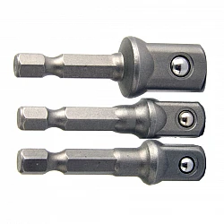 Socket Adapter set 1/2, 3/8, 1/4 HEX 1/4, Proline