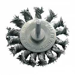 Crimped Wire Wheel Brush 75 mm, 6 mm Threads, Proline