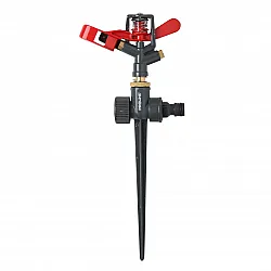 Rotating Pulse Sprinkler, Metal, 3-Arm, 60° Spray Angle, Proline