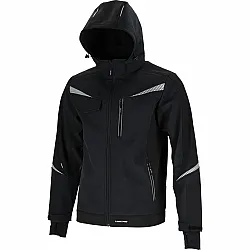 Softshell-Jacka med hood, svart, CE, LAHTI