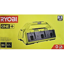 Batteriladdare 18V, multiladdare för 6st batterier, för Ryobi One+