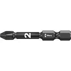 Pozidriv bit PZ2 x 50 mm 1 WERA 855/1 IMP DC Impaktor Diamond bit, 1-pack Pozidriv bit PZ2 x 50 mm 1 WERA 855/1 IMP DC Impaktor Diamond bit, 1-pack
