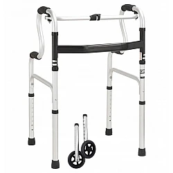Walker / rollator, lightweight, foldable, can be used with or without included wheels, max 100 kg