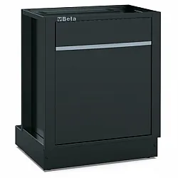 Waste Module with Pull-Out Front 588 x 355 x 580 mm, 2 Compartments, Stainless Steel, RSC