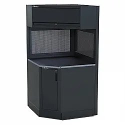 Hörnmodul Arbetsbänk 964 x 964 mm med Skåp och Verktygspanel, RSC