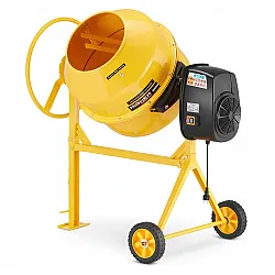 Cementblandare 200L 1500W 230V Betongblandare Gjutjärnskrans med Transporthjul, Higher