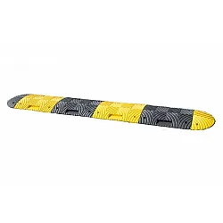 Speed Bump Complete Set 3 m 7 Pieces 50 mm High Black/Yellow Reflective PVC