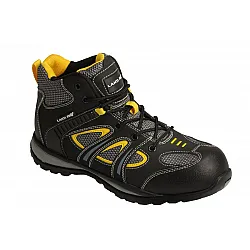 Ankle Shoes, Nub.mesh, Black-Gul, S1P Sra, 45 , CE, LAHTI