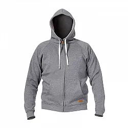 Hooded Sweatshirt with Zip, Grey, l , CE, LAHTI