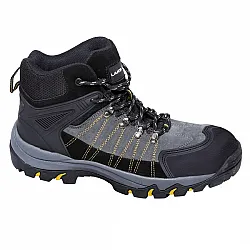 Ankle Shoes No Toe Cap, Grey-Black-Gul, O1Sra, 45 , CE, LAHTI