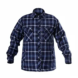 Flannel Shirt Padded, Navy-Blue, S , CE, LAHTI