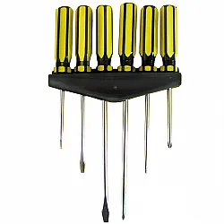 6Pc Screwdriver set Wshelf