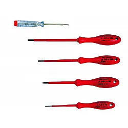 Electrician Screwdrivers 1000V - set - 4 Psc + Voltage Indicator 1000 V
