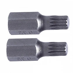 Spline Bits 3/8 (10 mm) M5-M12, 2pcs, S2, Proline