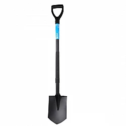 Spetsig spade, härdat stål, metallskaft 1150 mm