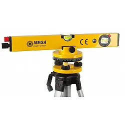 Laserpass, vridbar 400 mm + aluminium stativ, (45-120 cm) med linser, CE