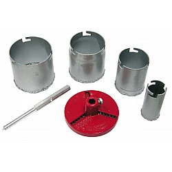 6 pcs Wolfram Hole Saw Sets - 33-73 mm