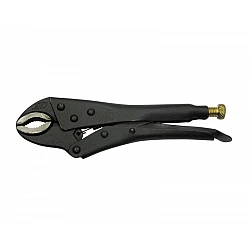 Self Grip Pliers 180 mm, Round Jaws, Black, Nickel Plated Adjusting Screw, Proline