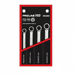 Ring Spanner set TORX E6-E24, 4 Pieces, PROLINE HD