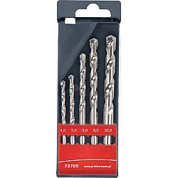 5 st Masonry Borr 4-10 mm Plastlåda, Proline
