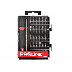 Precision Screwdriver set with 30 Interchangeable Bits, Proline