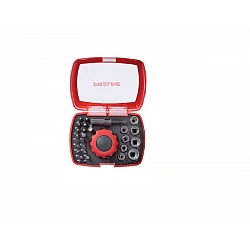 Bits and Spline Socket set 5-13 mm, 27pcs with Ratchet 60 Teeth, Proline