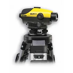 STANLEY Intellilevel AL24DVP, automatiskt vattenpass 24x, max 90m, 1.6 mm/45m, inkl. stativ, väska (UKströmkontakt) + tillbehör