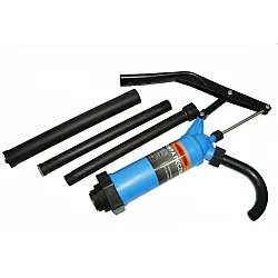 Hand pump, composit, for fuel or oil