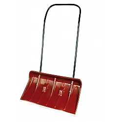 Snöskyffel, snöplog medstödhjul för takskottning 785 x 450 mm metall aluminiumkant