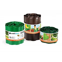 Kantduk plast, för gräsmattor m.m., mörktgrön, 15 cm x 9m