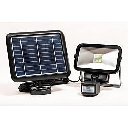 Kompakt LED strålkastare 500 LM av hög kvalitet, med solpanel, rörelsesensor, multifunktion, IP65, slim, Capral