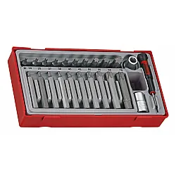 Socket adapters with TX rivets 1/2, TENG Tools