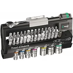 Spärrhandtag verktygsstas 38 delar, Zyklop Mini Tool-Check Automotive 1, WERA Spärrhandtag verktygsstas 38 delar, Zyklop Mini Tool-Check Automotive 1, WERA