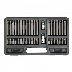 TORX and HEX Bit set T20-T55, M5-M12, HEX 4-12, 40 Pieces, S2, Proline