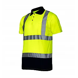 Reflextröja, varseltröja, gul, WARNING POLO SHIRT, CE, LAHTI