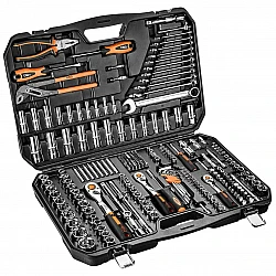 Hylsnyckelsats 233 delar 1/2, 3/8, 1/4, NeoTools