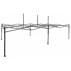 Tältställning 3 x 6m av stål, extra kraftig sexkantsprofil 3.5 x 3.5 cm