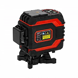 Laservattenpass 360° grönt korslaserkit 3D självinställande, 3 strålar, l=25m, ±1.5 mm/5m, IP54, Li-Ion 4000mAh, Proline