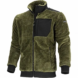 Arbetsjacka Sherpa Fleece med Dragkedja, Grön, LAHTI PRO