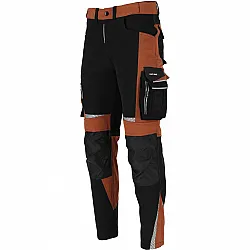 Arbetsbyxor Stretch Slim Fit, brub-svart, CE, LAHTI